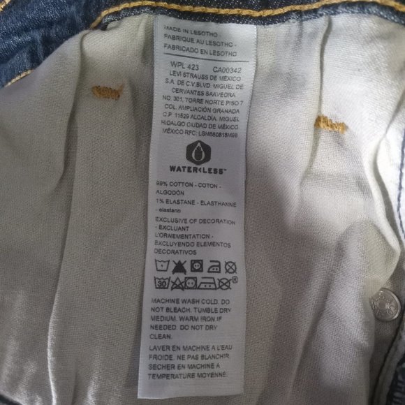 Levi's Jeans 40 x 32 Signature Gold Mens Dark Blue Denim - Picture 4 of 4